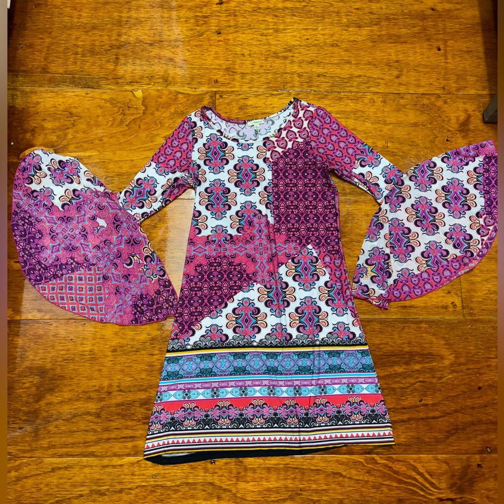 Go Go Dress with Bell Sleeves